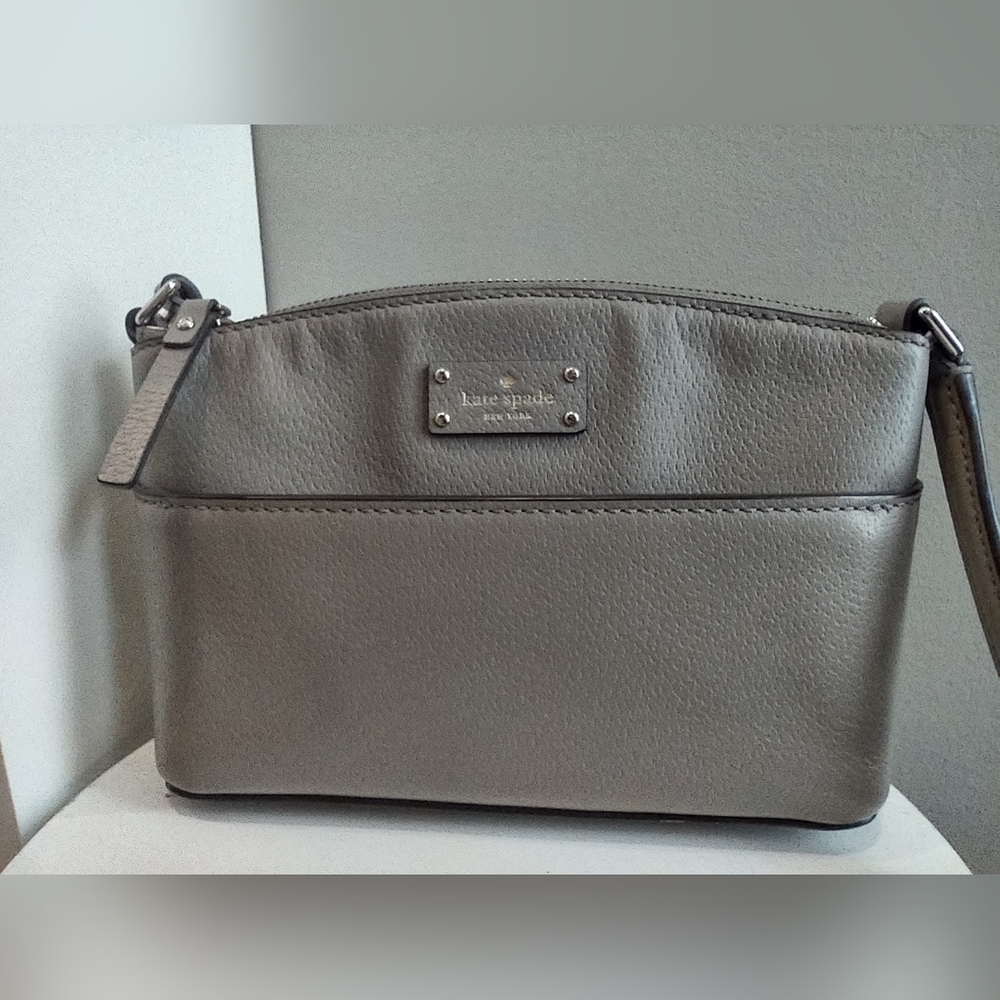 Kate Spade Leather Grove Street Millie Crossbody In Grey